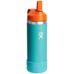 HYDRO FLASK Water Bottles|More Accessories^Kids Wide Mouth with Straw Lid 18 oz - Kids' Insulated Bottle