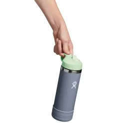 HYDRO FLASK Water Bottles|More Accessories^Kids Wide Mouth with Straw Lid 18 oz - Kids' Insulated Bottle