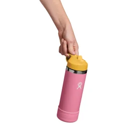 HYDRO FLASK Water Bottles|More Accessories^Kids Wide Mouth with Straw Lid 18 oz - Kids' Insulated Bottle