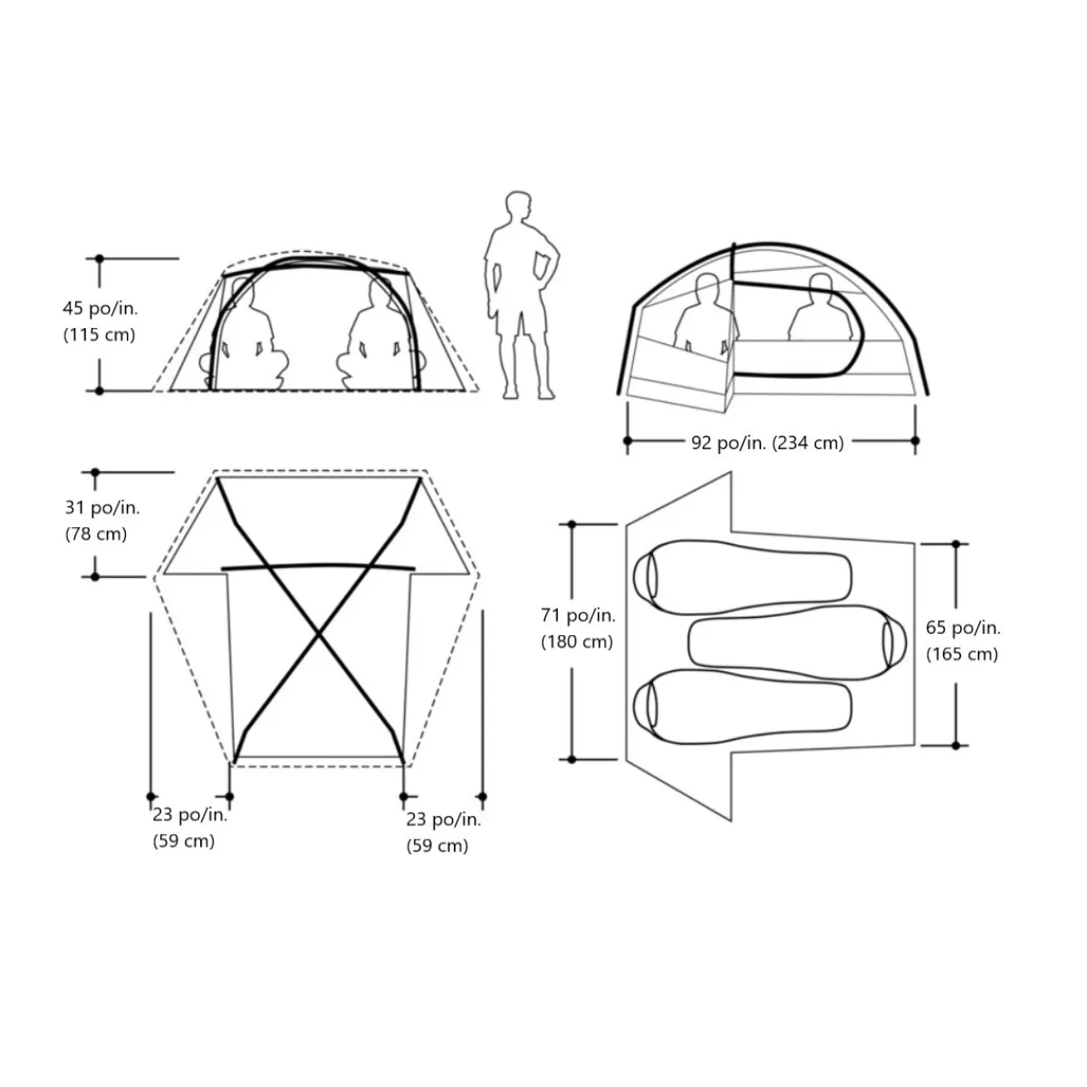 Clearance MARMOT Limelight 3 - 3-Person Camping Tent 19630