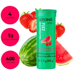 KRONO NUTRITION Nutrition|Sports Nutrition And Electrolytes^Lytes Fizz Water and Strawberry - Electrolytes Effervescent Tablets