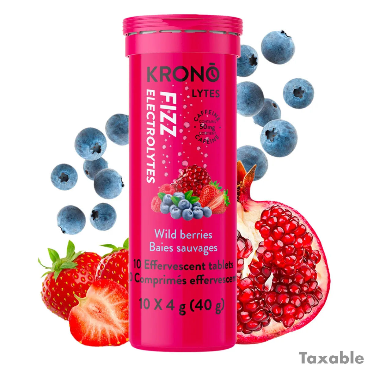 KRONO NUTRITION Nutrition|Sports Nutrition And Electrolytes^Lytes Fizz Wild Berries - Electrolytes Effervescent Tablets