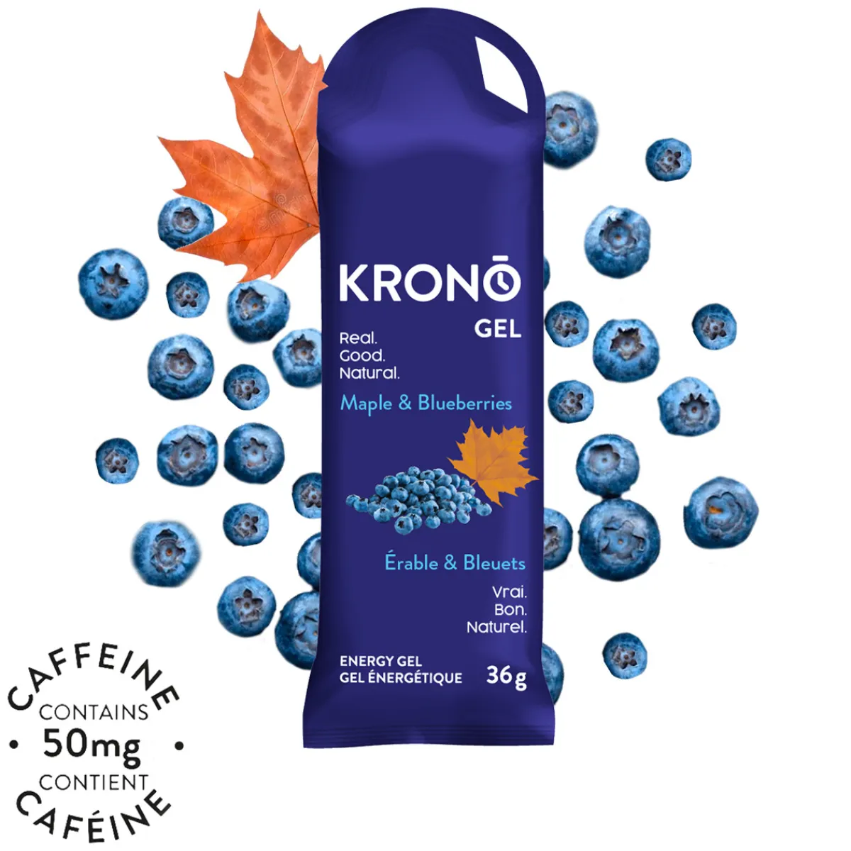 KRONO NUTRITION Energy Gels And Bars|Nutrition^Maple and Blueberries - Energy Gel
