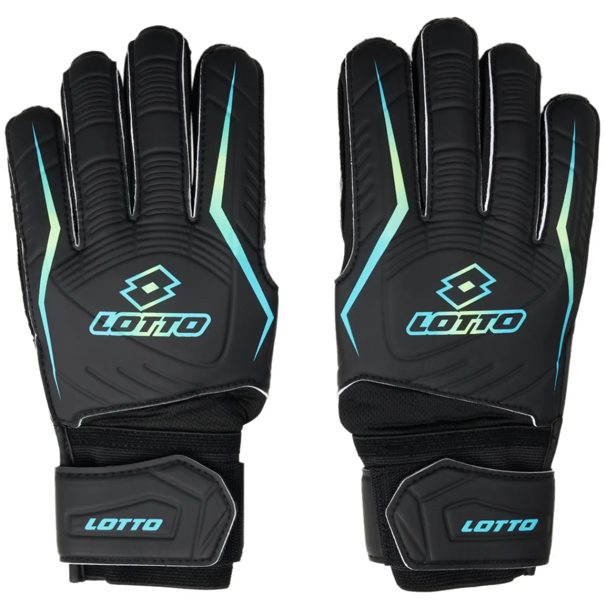 Online LOTTO Match - Junior Soccer Goalkeeper Gloves BKBLU