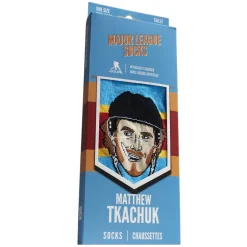 Discount MAJOR LEAGUE SOCKS Matthew Tkachuk Florida Panthers NHL - Adult Caricature Crew Socks