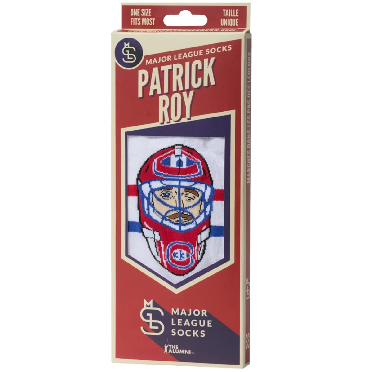 Best MAJOR LEAGUE SOCKS Patrick Roy Montreal Canadiens NHL - Adult Caricature Crew Socks