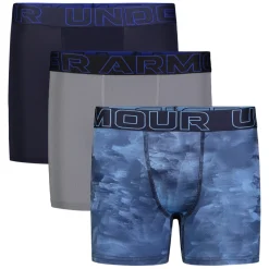 Discount UNDER ARMOUR KIDS Performance Tech Print (Pack of 3) - Boys' Fitted Boxer Shorts