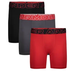 Best UNDER ARMOUR KIDS Performance Tech Solid (Pack of 3) - Boys' Fitted Boxers