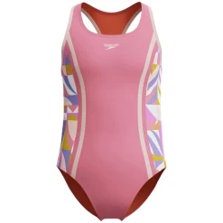 Discount SPEEDO Print Spliced - Girls' One-Piece Swimsuit 004