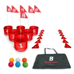 New BUCKETGOLF Pro 6 Holes - Portable Golf Backyard Game