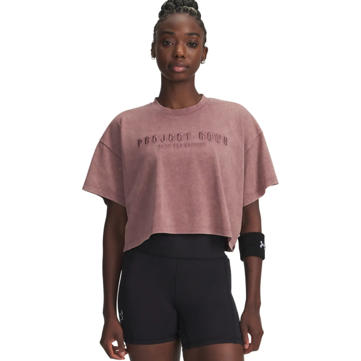 Women UNDER ARMOUR T-Shirts And Polos|T-Shirts And Polos^Project Rock Statement - Women's T-Shirt