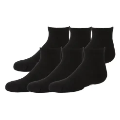 Discount FWD Quarter (Pack 6 pairs) - Junior Socks BLACK