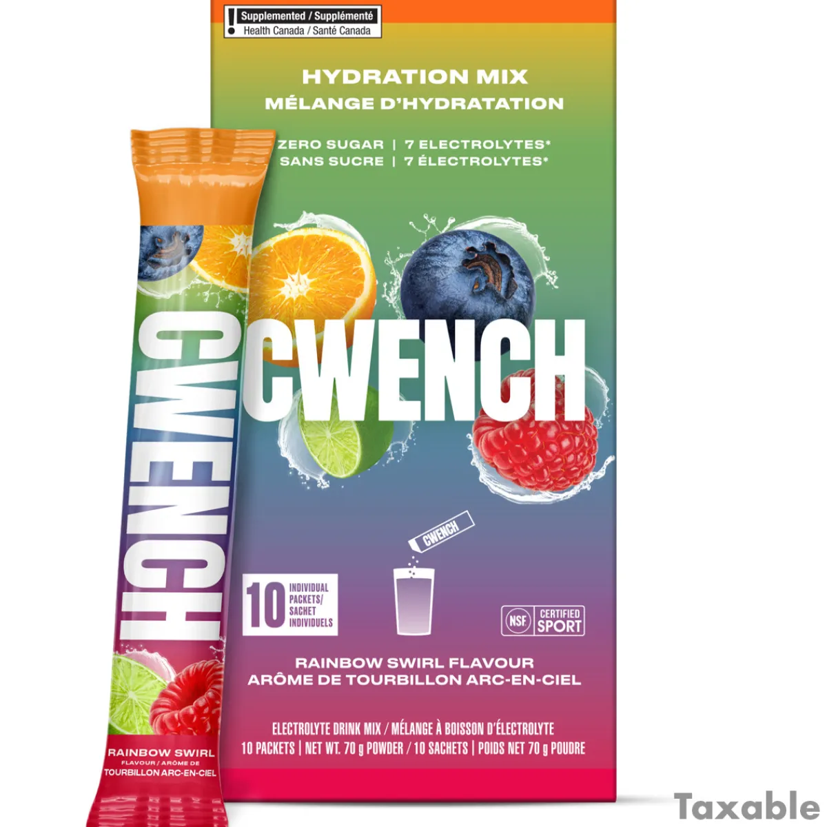 Best CWENCH Rainbow Swirl 10 packets - Hydration Mix