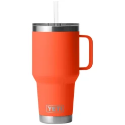 Clearance YETI Rambler Straw 1 L - Insulated Travel Mug with Straw Lid PAPAY