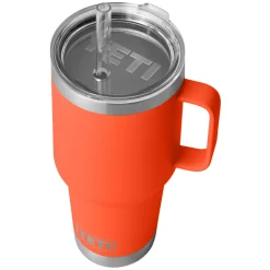 Clearance YETI Rambler Straw 1 L - Insulated Travel Mug with Straw Lid PAPAY