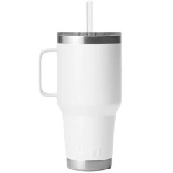 Sale YETI Rambler Straw 1 L - Insulated Travel Mug with Straw Lid WHT