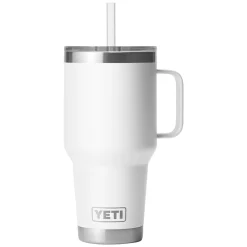 Sale YETI Rambler Straw 1 L - Insulated Travel Mug with Straw Lid WHT