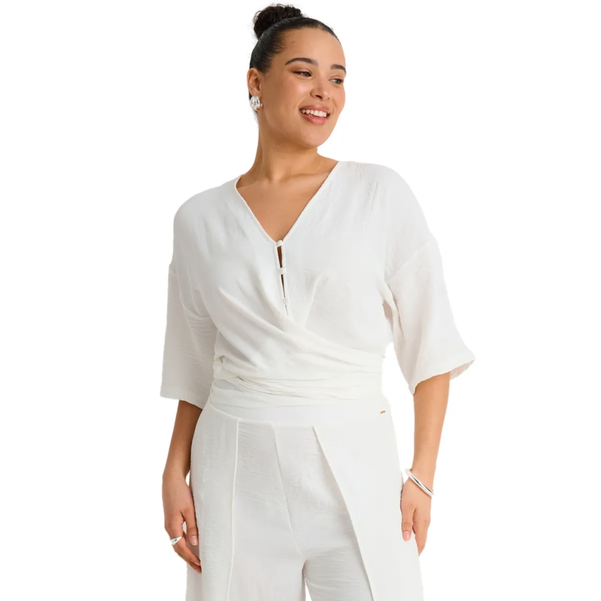 Best EVERYDAY SUNDAY Resort Wear - Women's Cover-Up Shirt OFFWH