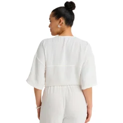Best EVERYDAY SUNDAY Resort Wear - Women's Cover-Up Shirt OFFWH