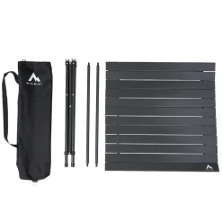 Hot MCKINLEY Roll-Top - Foldable Camping Table BLACK