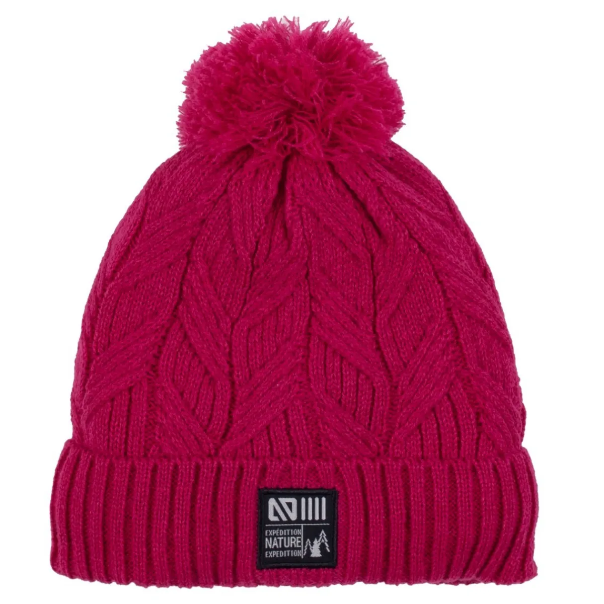Online NANö - Girls' Knit Tuque with Pompom ROSE