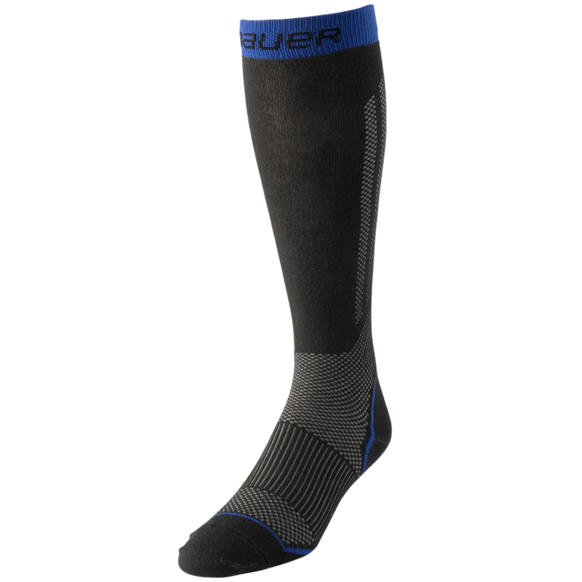 Clearance BAUER S25 Performance Tall - Senior Skate Socks BLK
