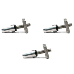 LEVEL SIX Accessories^SAP-PLAT2 (Pack of 3) - Screws and Plates for Paddleboard (SUP) Fins
