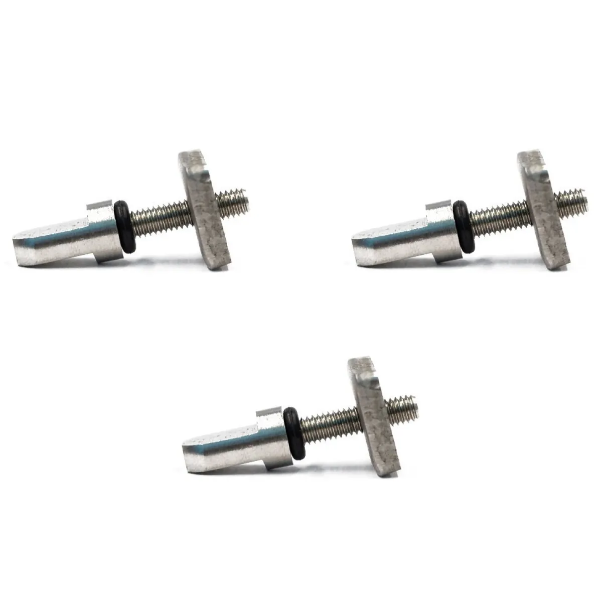 LEVEL SIX Accessories^SAP-PLAT2 (Pack of 3) - Screws and Plates for Paddleboard (SUP) Fins