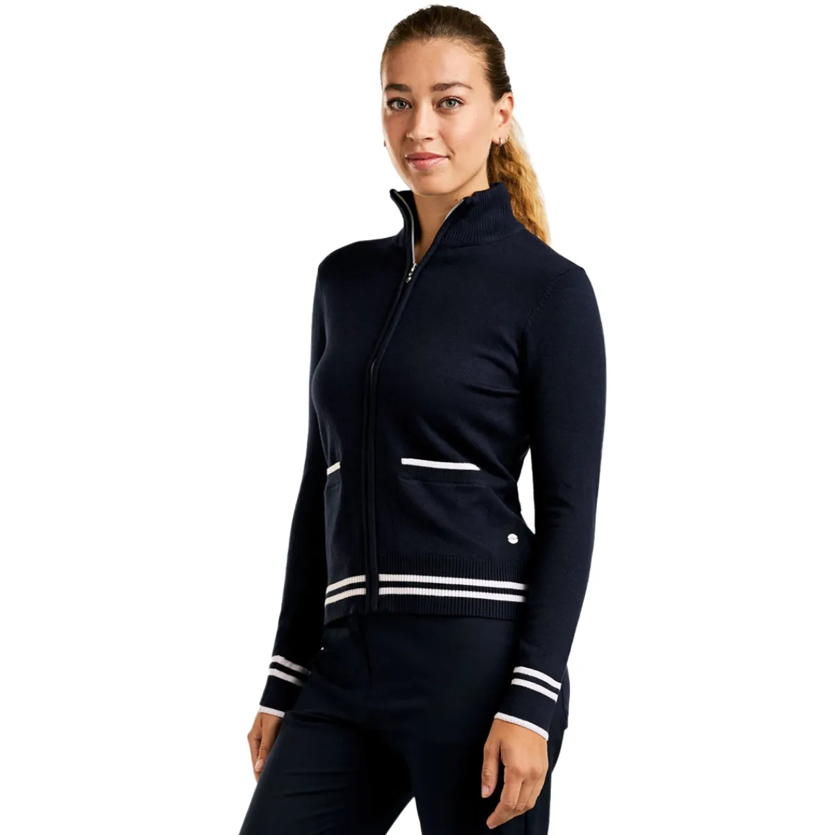 Women NVO Long Sleeves And Sweaters^Scarlet - Women's Knit Sweater