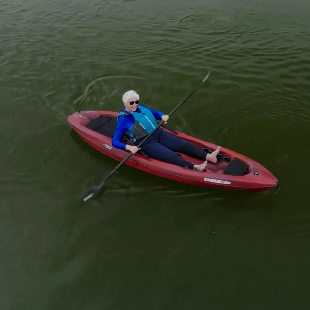 Outlet PELICAN Seek 100X - Recreational Kayak RED