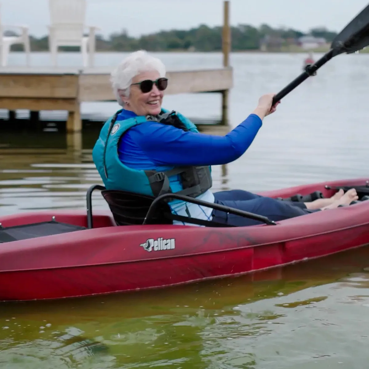 Outlet PELICAN Seek 100X - Recreational Kayak RED