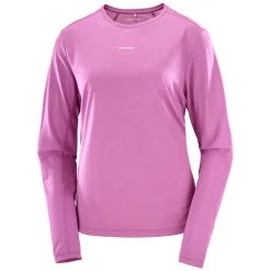 Best SALOMON ShakeOut Core - Women's Long-Sleeved Running Shirt PURPL