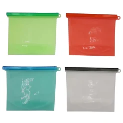 Clearance MYFOOTPRINT Silibag 04 (Pack of 4) - Eco-Friendly Reusable Food Bags assor