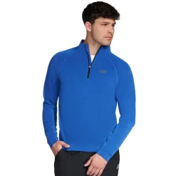 Best SKECHERS SkechCloud Elevate 2.0 - Men's Quarter-Zip Sweater BLU