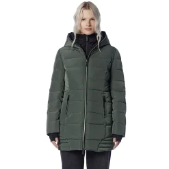 Women OOKPIK Winter Jackets^Sky - Women's Hooded Winter Jacket