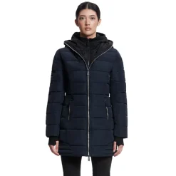 Women OOKPIK Winter Jackets^Sky - Women's Hooded Winter Jacket