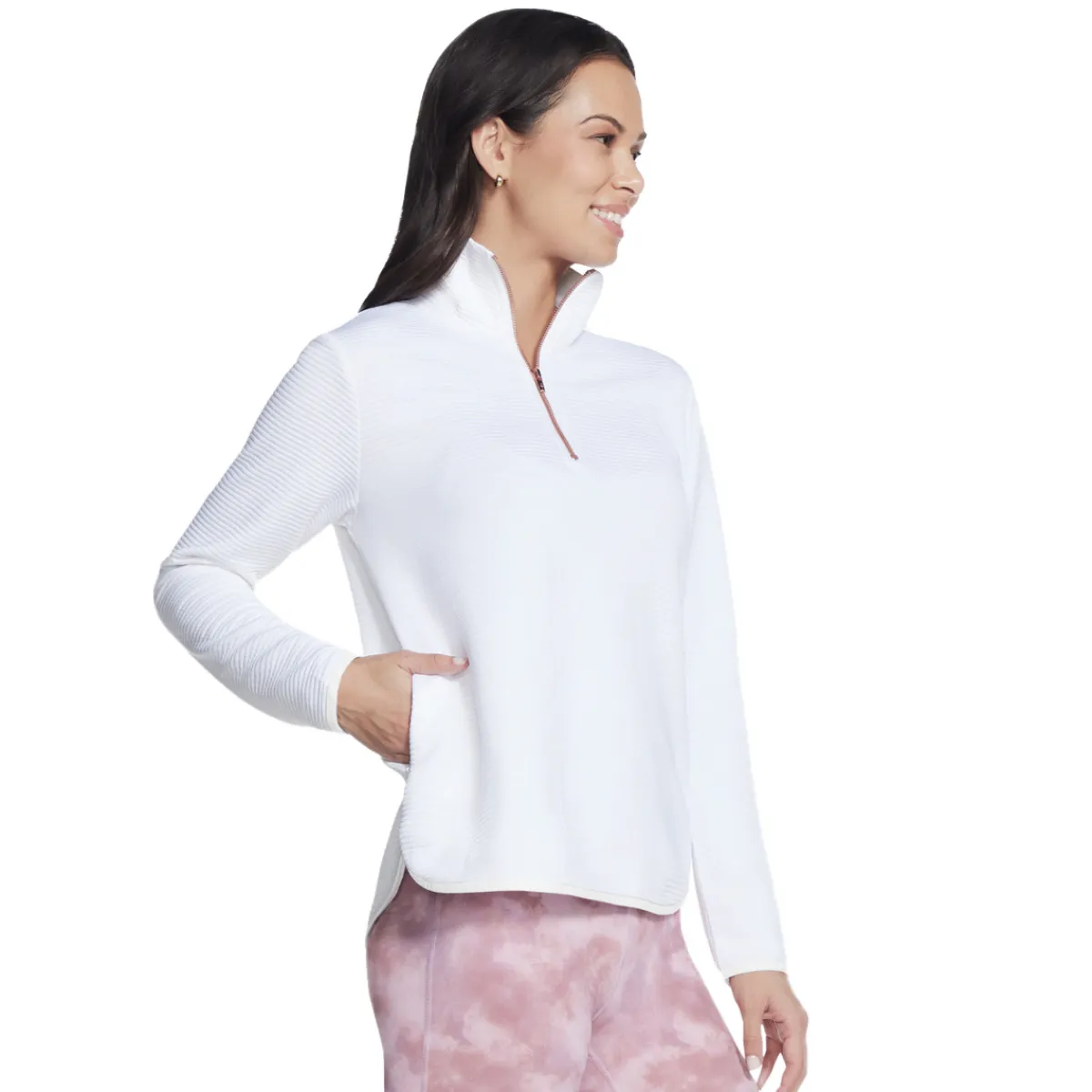 Women SKECHERS Long Sleeves And Sweaters^Softknit Ottoman - Women's Quarter-Zip Sweater