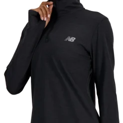 Women NEW BALANCE Long Sleeves And Sweaters^Sport Essentials Space Dye - Women's Quarter-Zip Training Long-Sleeved Shirt