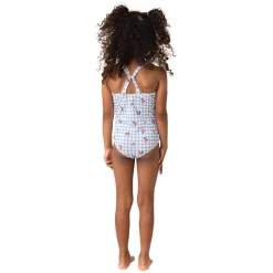 NANö S26S18-02-2 - Little Girls' One-Pice Swimsuit BLEU