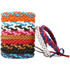 Best BYE BUGS Synthetic leather - Adjustable Mosquito Repellent Bracelet