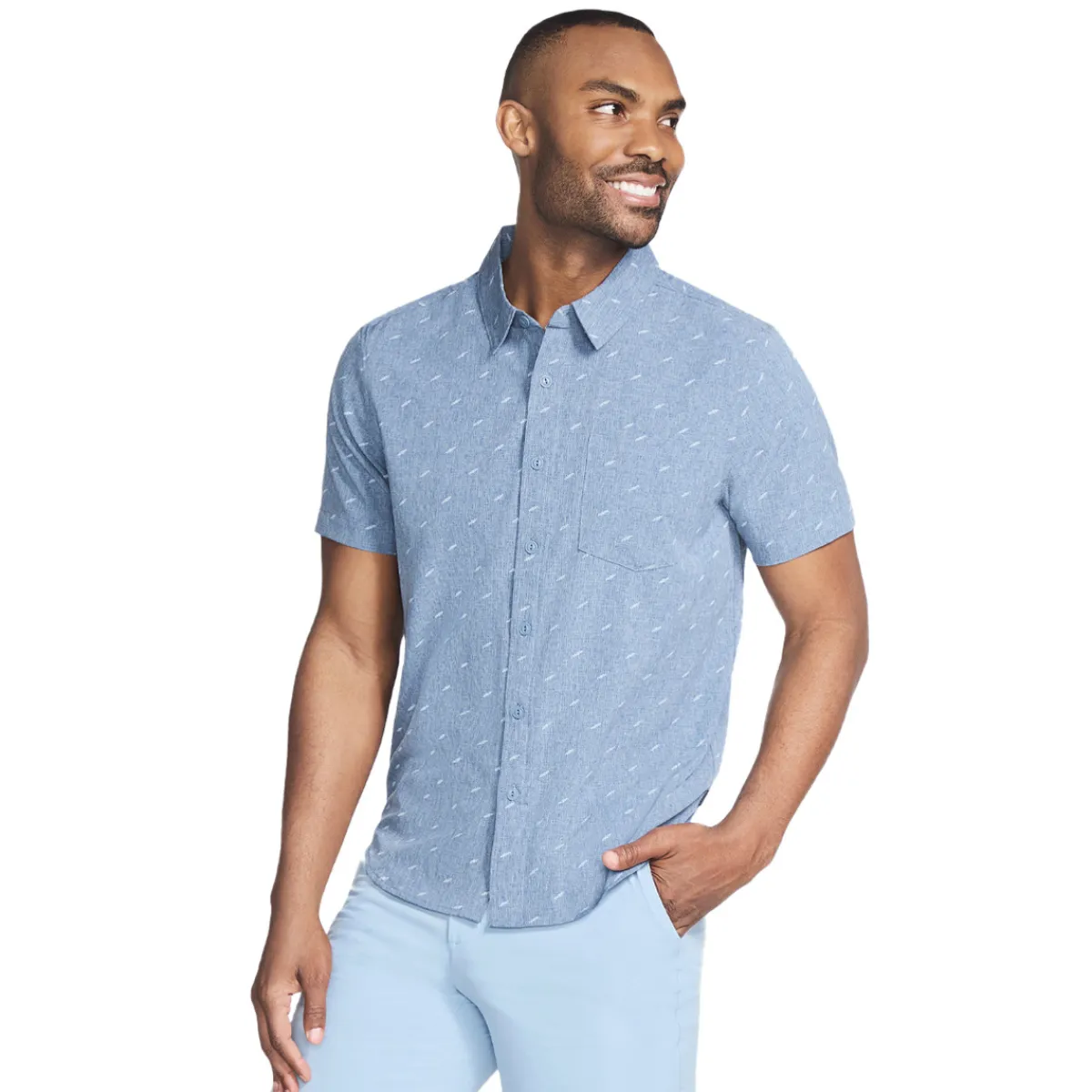Clearance SKECHERS The GoWalk Air - Men's Short-Sleeved Shirt