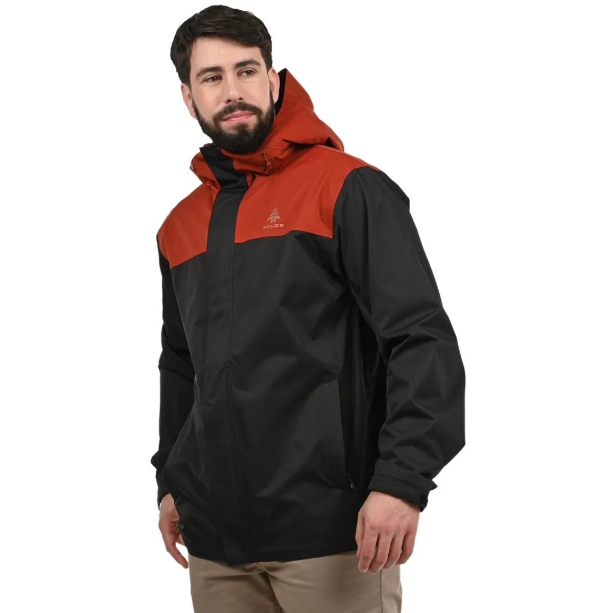 WOODS Mid-Season And Aerobic Jackets|Winter Jackets^Toba II - Men's Hooded Rain Jacket