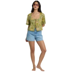 Women BILLABONG Blouses And Shirts^Totally Tropics - Women's Short-Sleeved Shirt