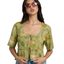 Women BILLABONG Blouses And Shirts^Totally Tropics - Women's Short-Sleeved Shirt