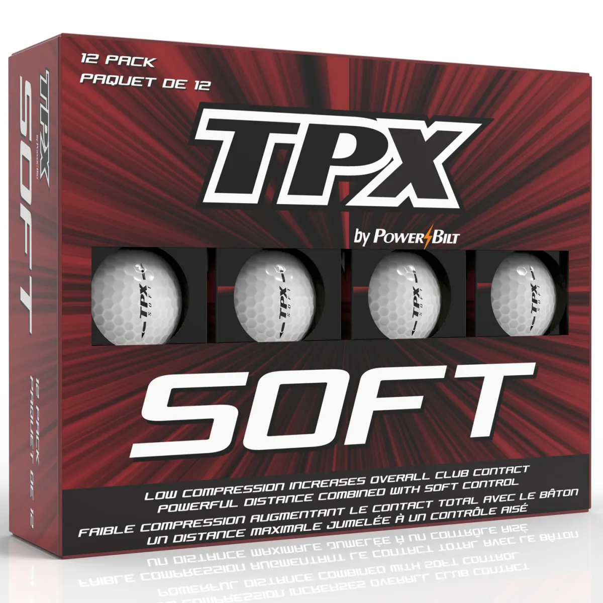 POWERBILT Golf Balls^TPX Distance - Box of 12 golf balls