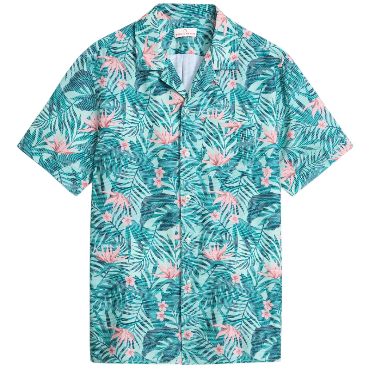 Hot PUBLIC BEACH Tropical Pulse - Men's Shirt AQUAT