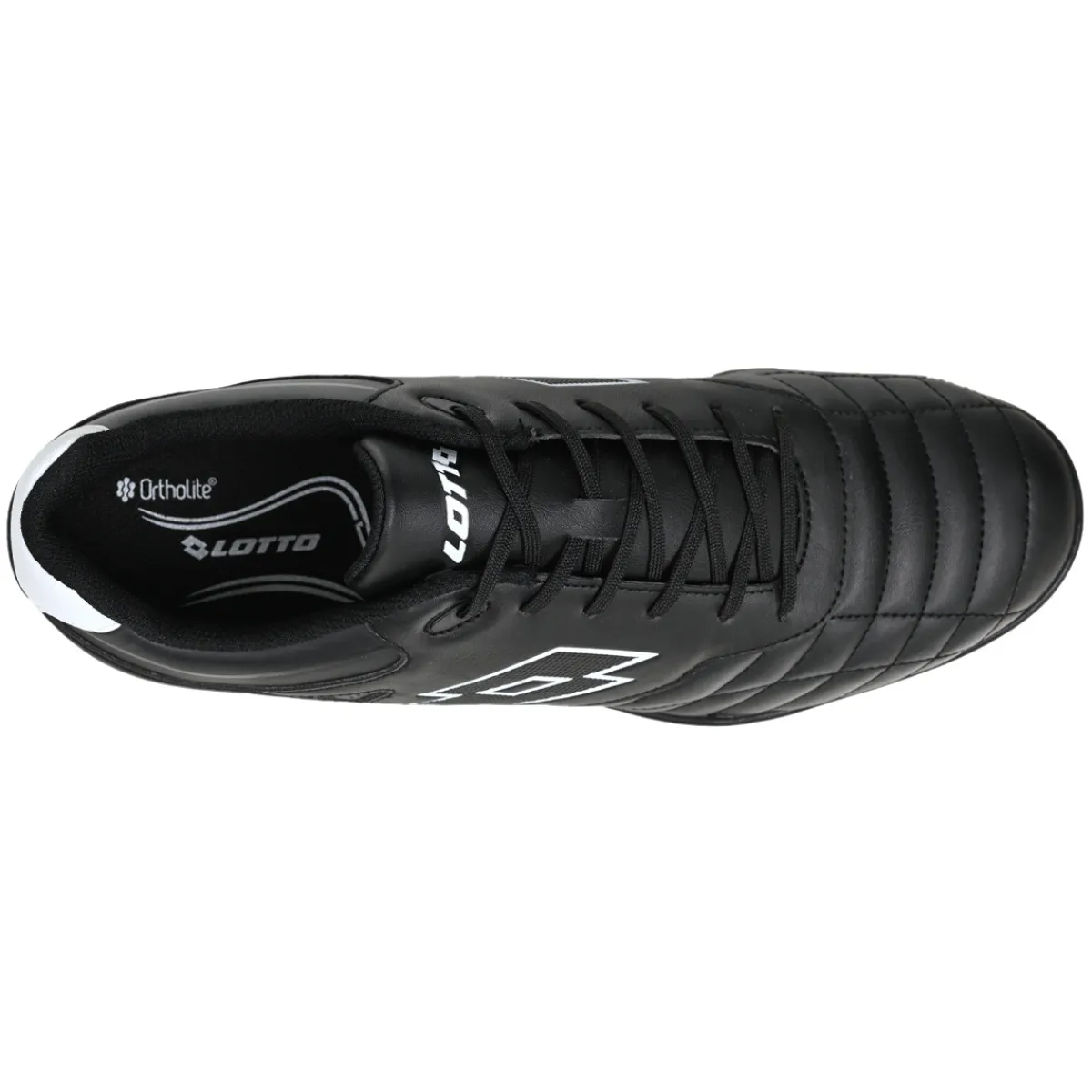 Clearance LOTTO Ultra Press IN - Men's Indoor Soccer Shoes BKWHT