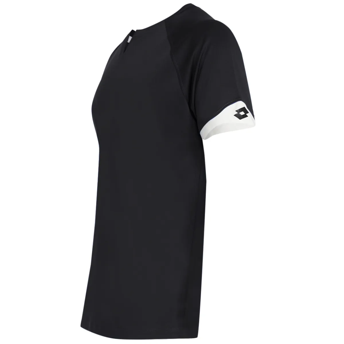 Clearance LOTTO Wesburn - Men's Soccer Jersey BLACK