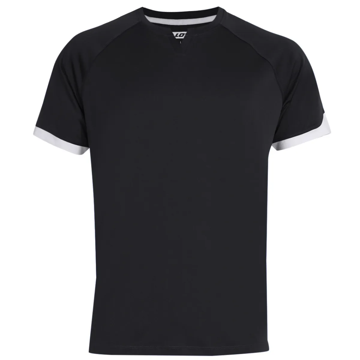 Clearance LOTTO Wesburn - Men's Soccer Jersey BLACK