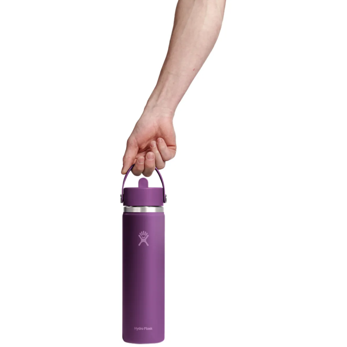 HYDRO FLASK Water Bottles^Wide Mouth Flex Straw 24 oz - Insulated Bottle with Retractable Straw Cap